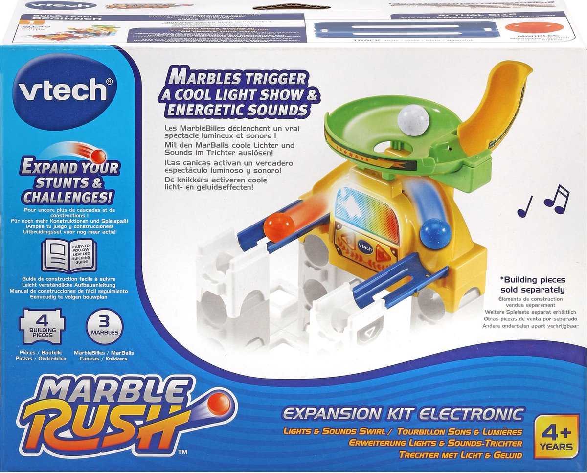 VTech Marble Rush Uitbreidingspakket Trechter - Geschikt voor alle Knikkerbanen - Vanaf 4 Jaar