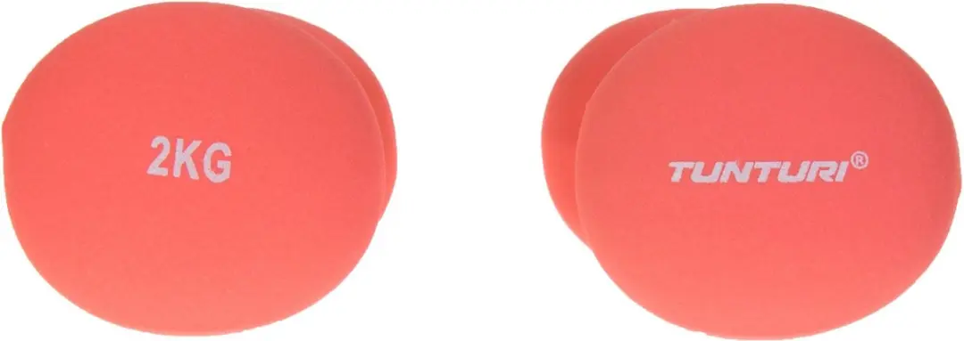 Tunturi Dumbbellset 2x2,0 kg - Fluor Rood