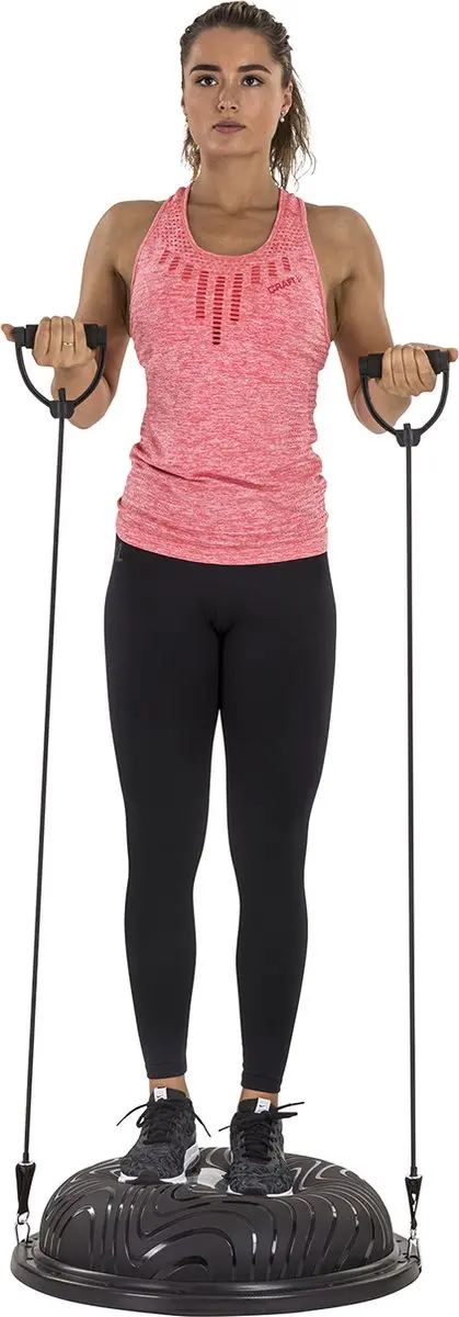 Tunturi Balanstrainer Pro 14TUSFU303 - Balanskussen met resistance bands - Incl. voetpomp - afbeelding 6 van 6