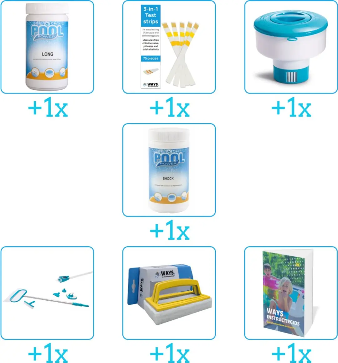 Pool Power Zwembad Onderhoudspakket 7-delig