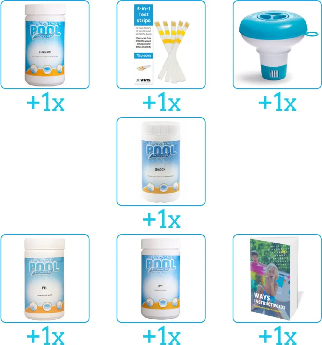 Pool Power Zwembad Onderhoudspakket 7-delig