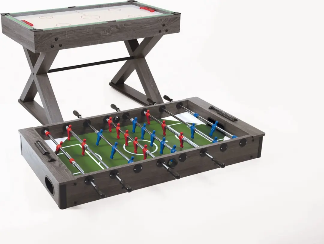 Garlando ALL-IN-9R Multispeltafel - 9 Spellen - Grijs/Bruin/ Groen