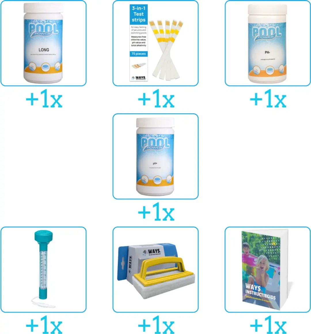 Pool Power Zwembad Onderhoudspakket 7-delig