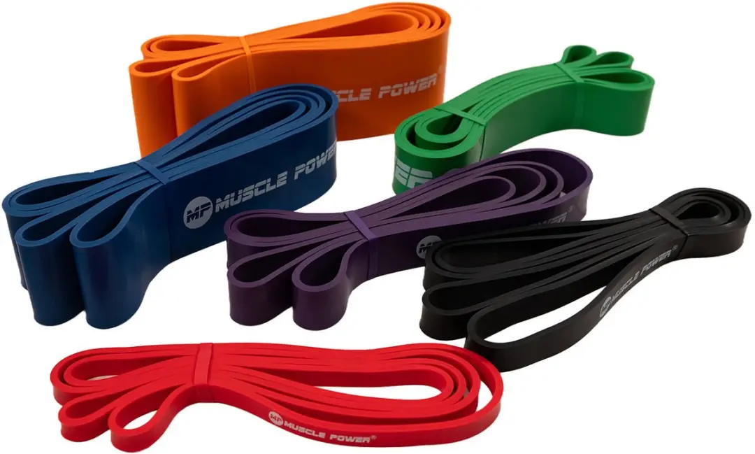 Muscle Power MP1401 Power Bands Set - 6 Stuks - Multicolor