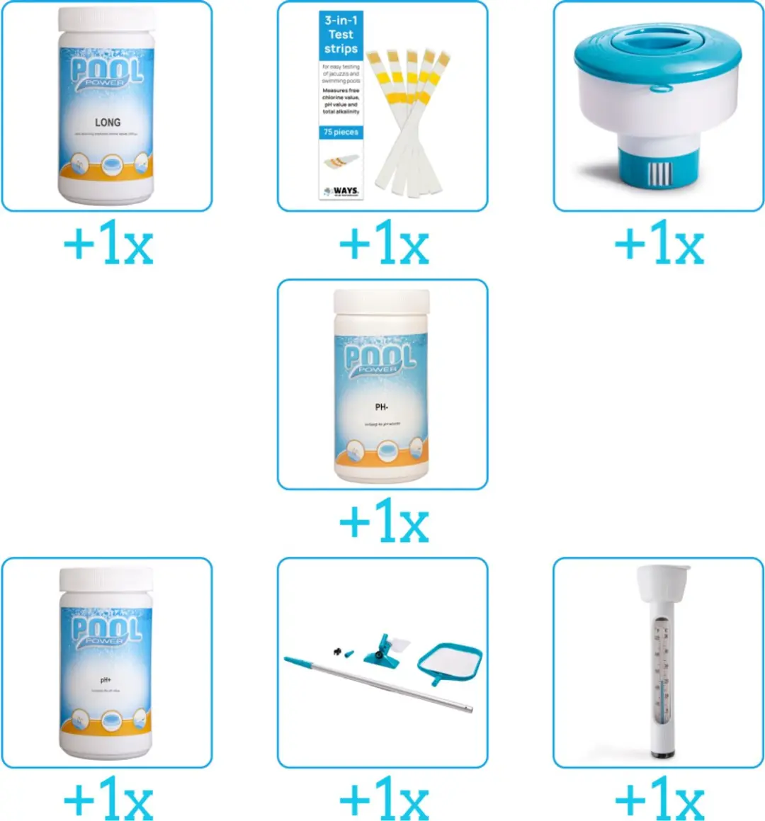 Pool Power Zwembad Onderhoudspakket 7-delig