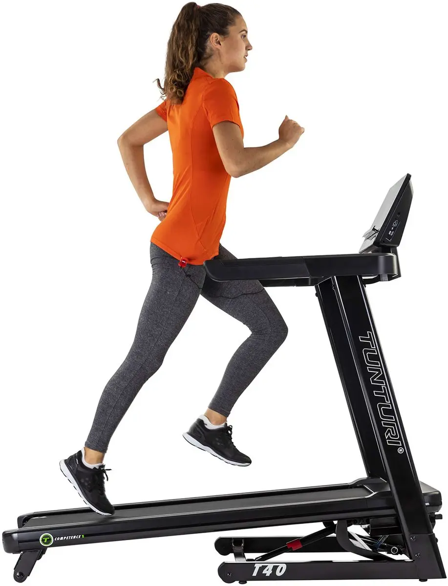 Tunturi SignatureT40 Loopband - 47 Programma's - 16 km/u - Zwart/ Groen