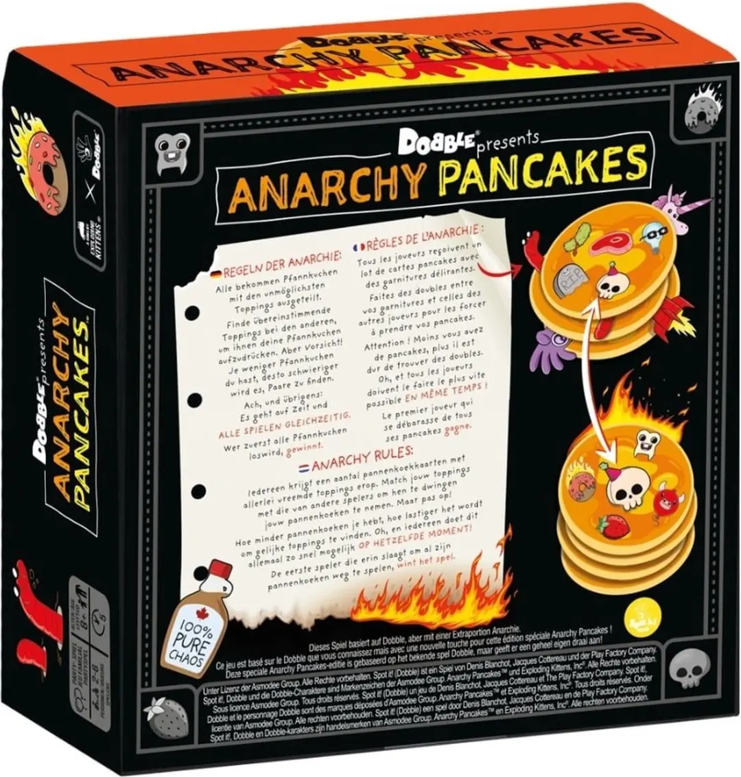 Zygomatic Dobble Anarchy Pancakes Kaartspel - 2-6 Spelers