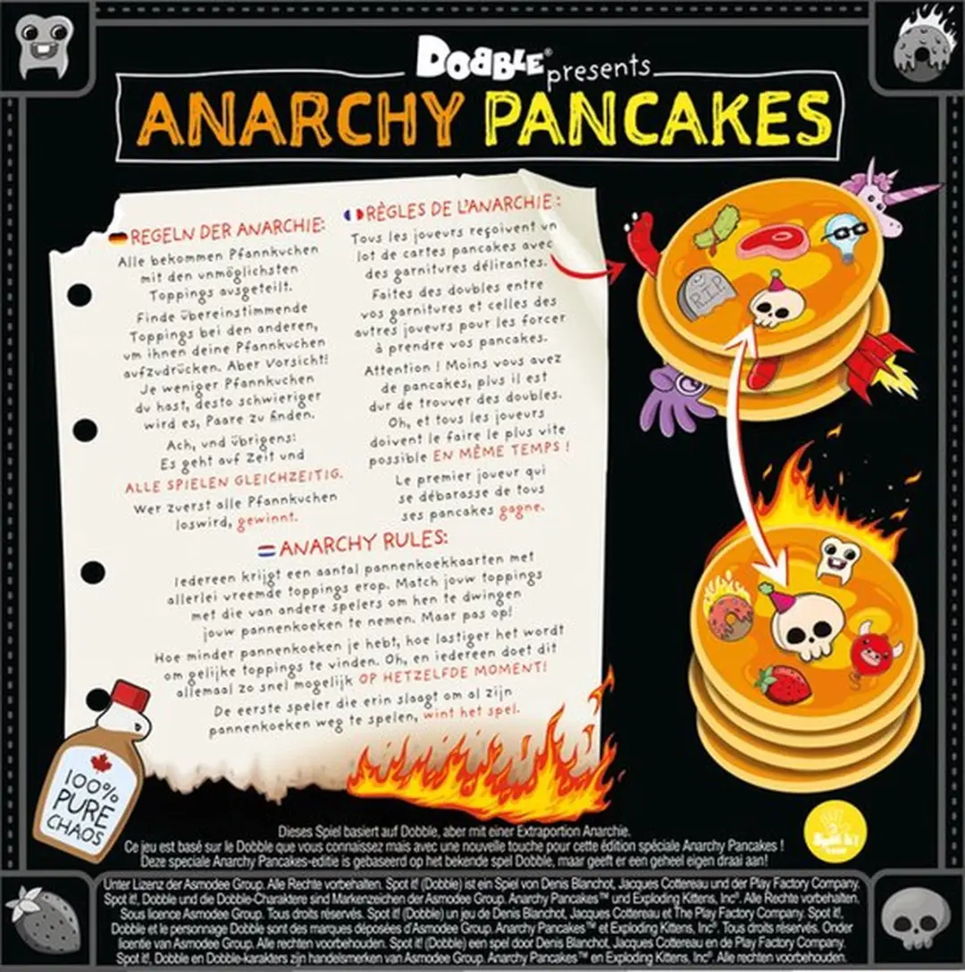 Zygomatic Dobble Anarchy Pancakes Kaartspel - 2-6 Spelers