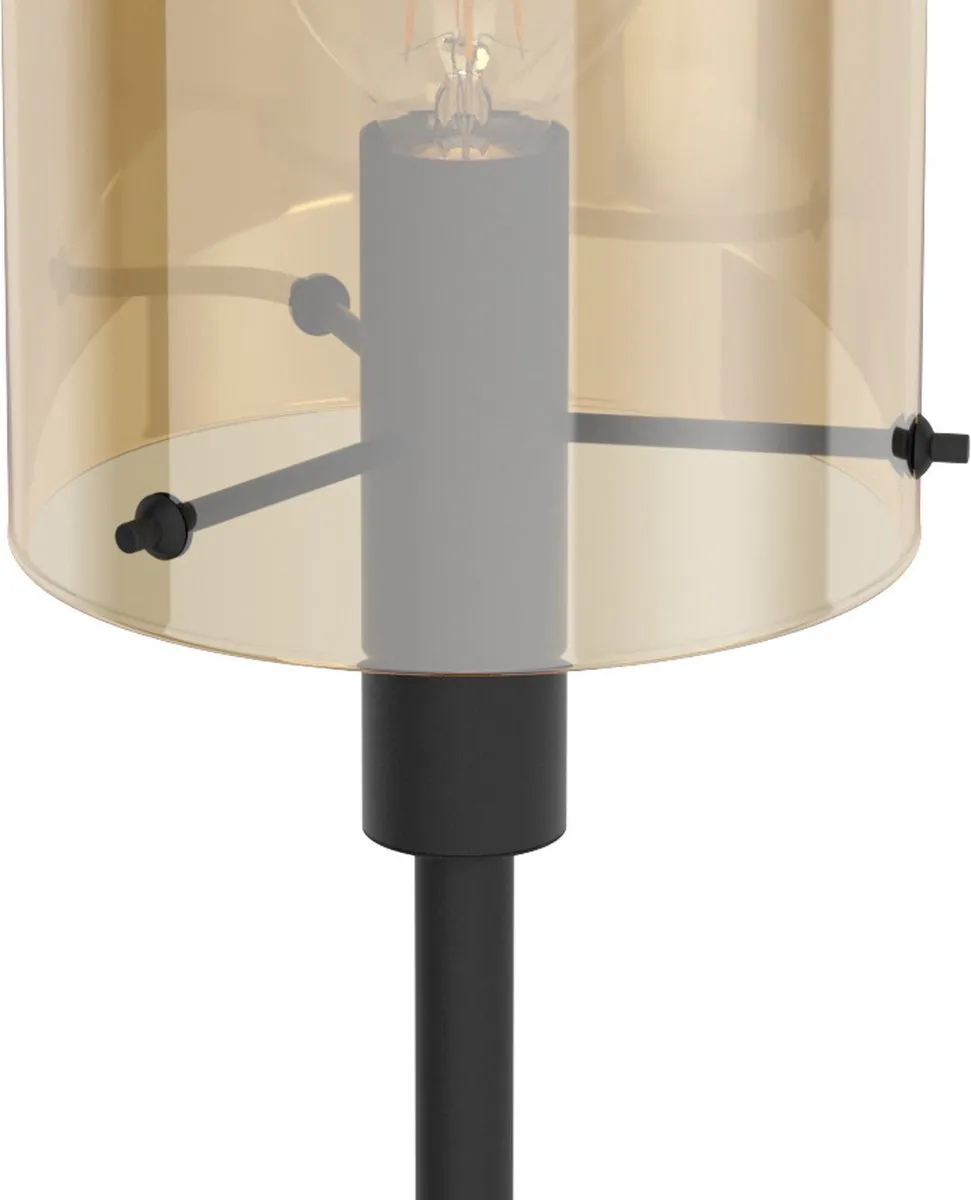 Eglo Polverara Tafellamp Ø18cm - Zwart