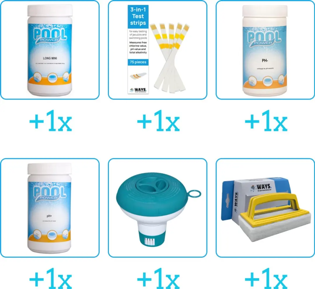 Pool Power Zwembad Onderhoudspakket 6-delig