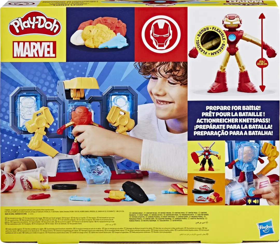 Play-Doh Marvel Iron Man Harnas Laboratorium - 11 Stuks
