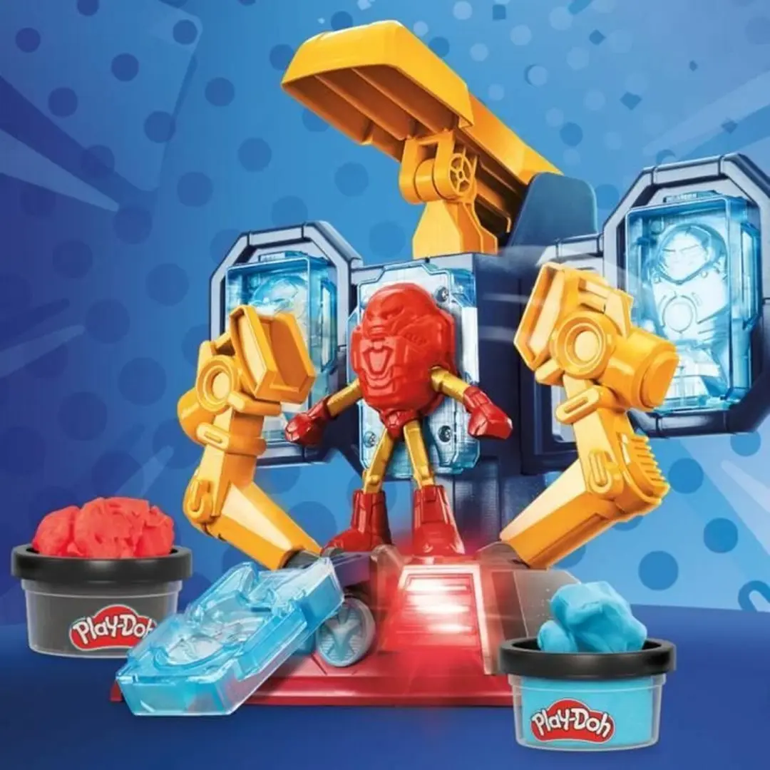 Play-Doh Marvel Iron Man Harnas Laboratorium - 11 Stuks