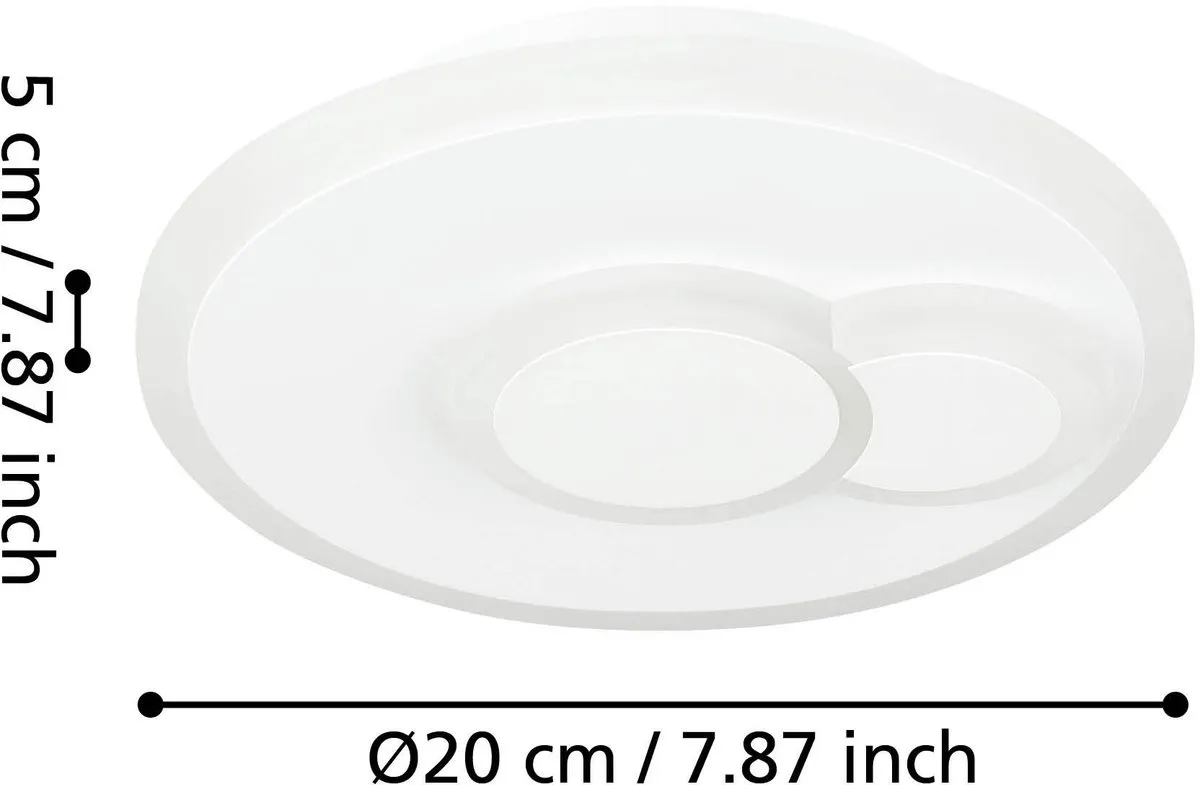 Eglo Cadegal Plafondlamp LED - Ø20cm Wit