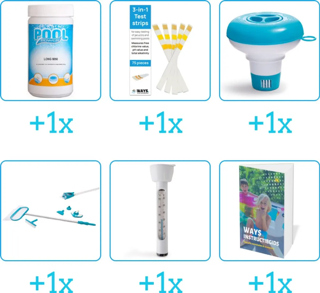 Pool Power Zwembad Onderhoudspakket 6-delig