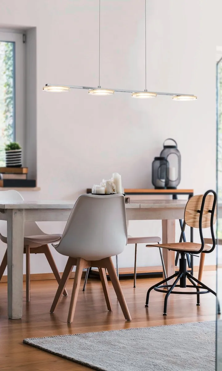Eglo Cartama Hanglamp 4 LED - 775mm - Chroom