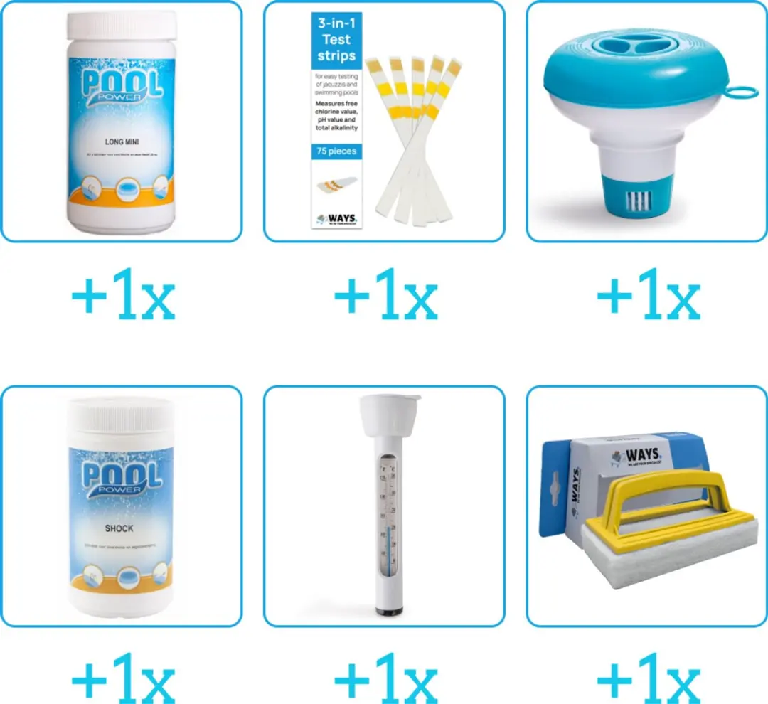Pool Power Zwembad Onderhoudspakket 6-delig