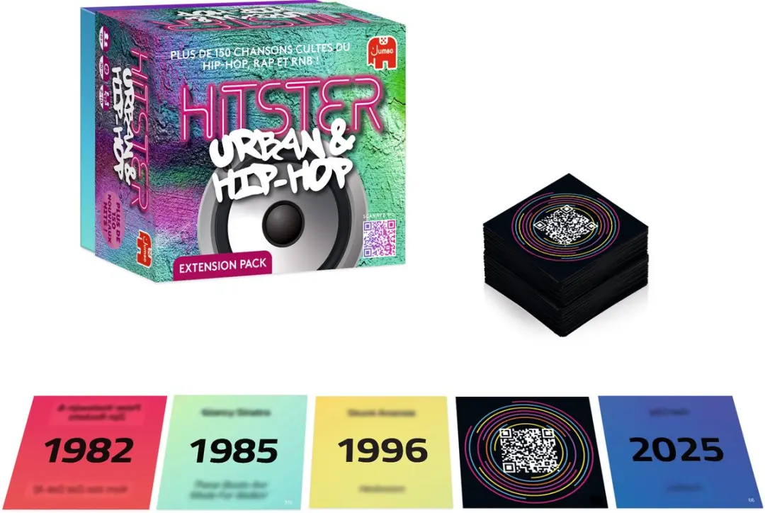 Hitster Urban & Hip-Hop Franse Editie Muziekspel - 10 Spelers - MPN 1110100854