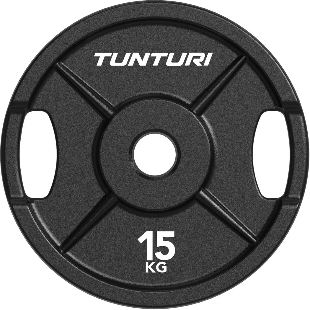 Tunturi Platinum Halterschijf 15kg - 45cm - Zwart
