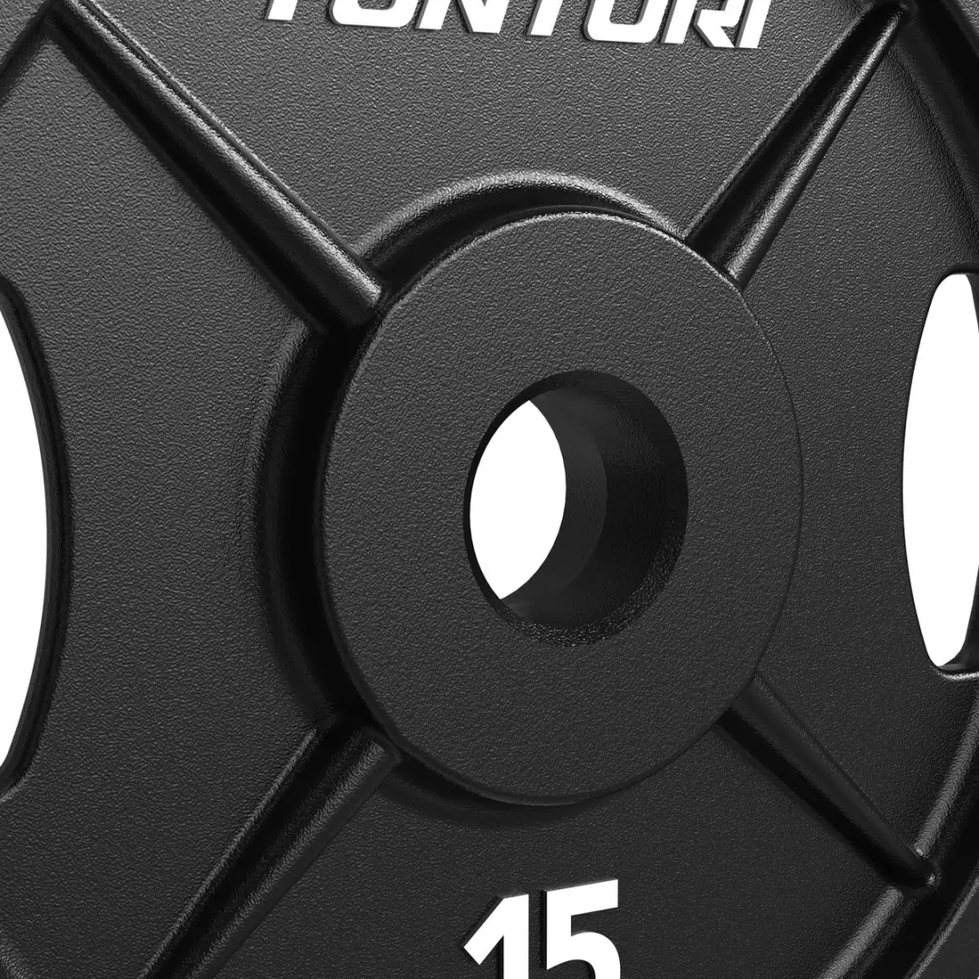 Tunturi Platinum Halterschijf 15kg - 45cm - Zwart