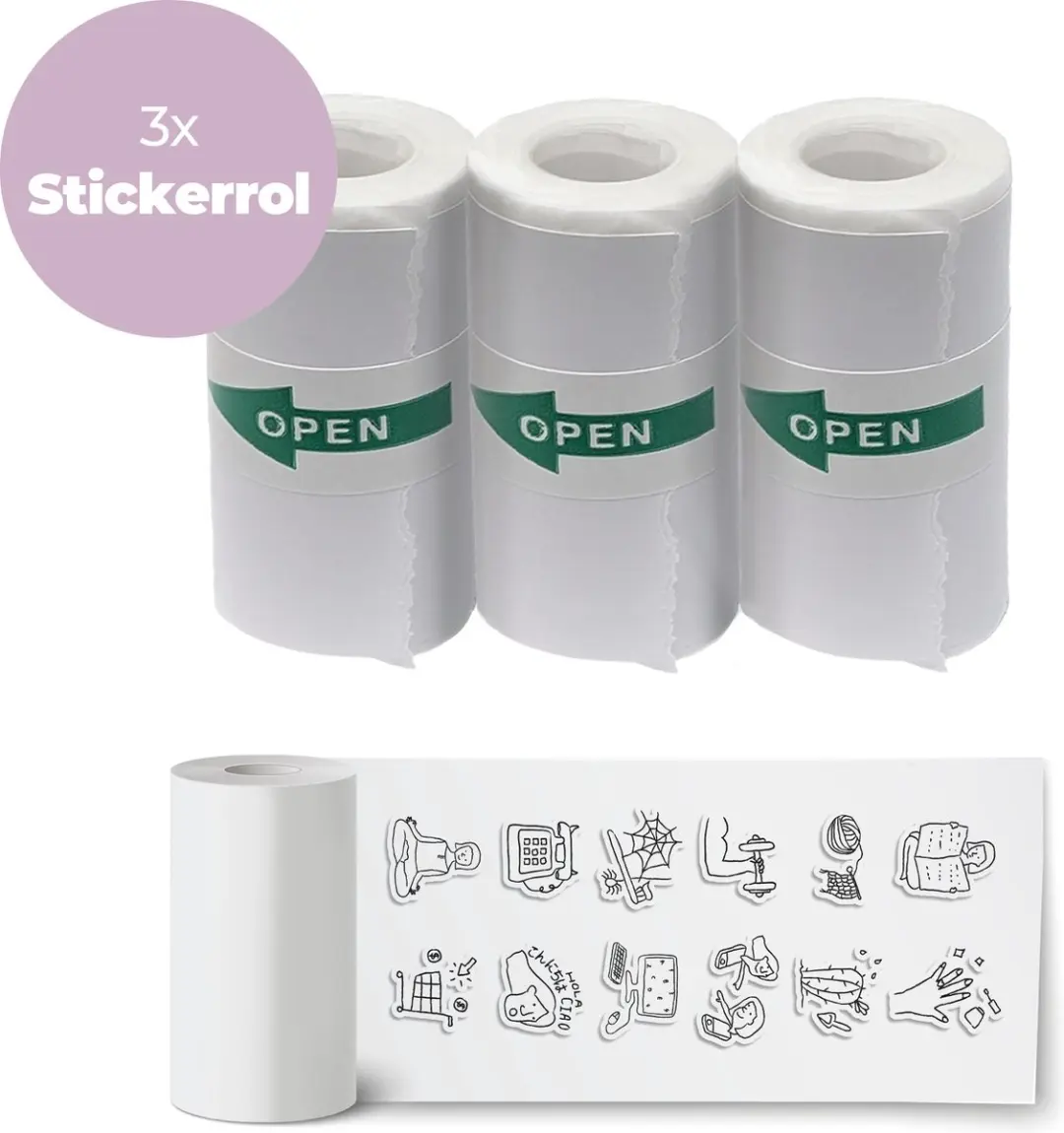 Denver Stickerrollen PSP43 3 Stuks