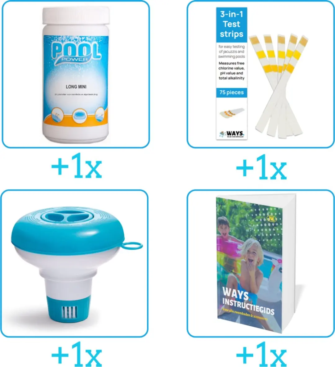 Pool Power Zwembad Onderhoudspakket 4-delig