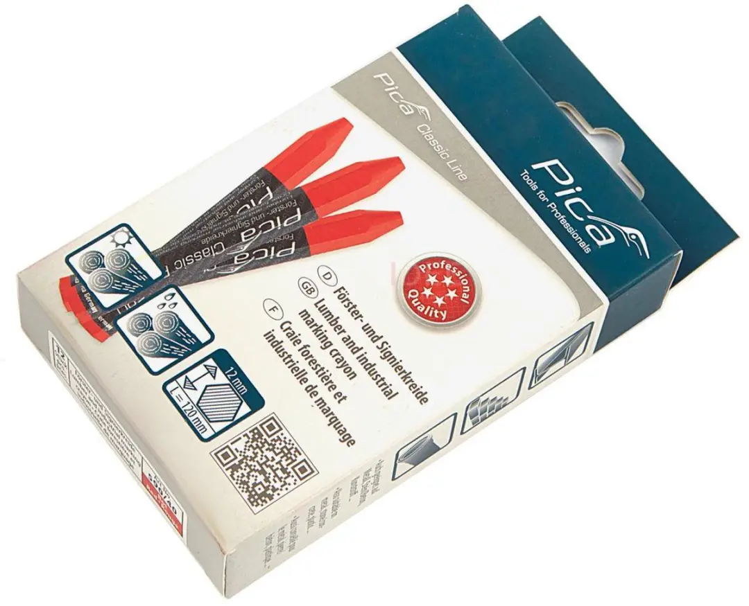 Pica 590/40 PRO Markeerkrijt Rood - 12 Stuks