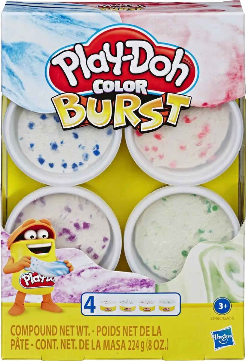 Play-Doh Kleur Explosie 4 Pack Boetseerklei