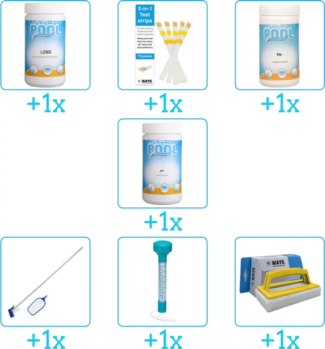 Pool Power Zwembad Onderhoudspakket 7-delig