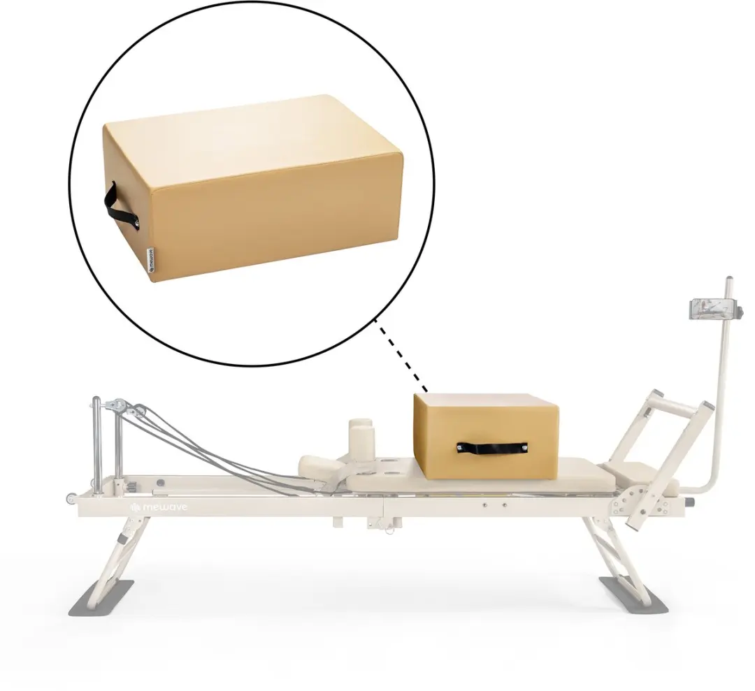 Mewave Pilates Reformer Set - Inklapbaar & Verstelbaar - Beige