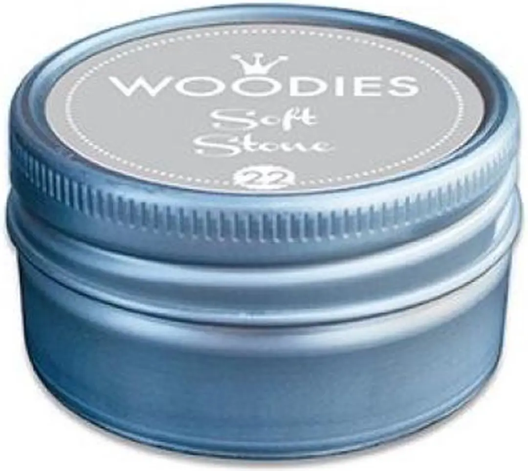 Woodies Inktkussen Soft Stone Ø35mm - 1 Doosje