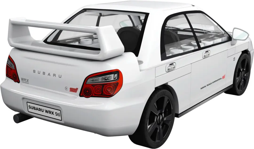 Cobi Subaru Impreza WRX STI - 65 Onderdelen
