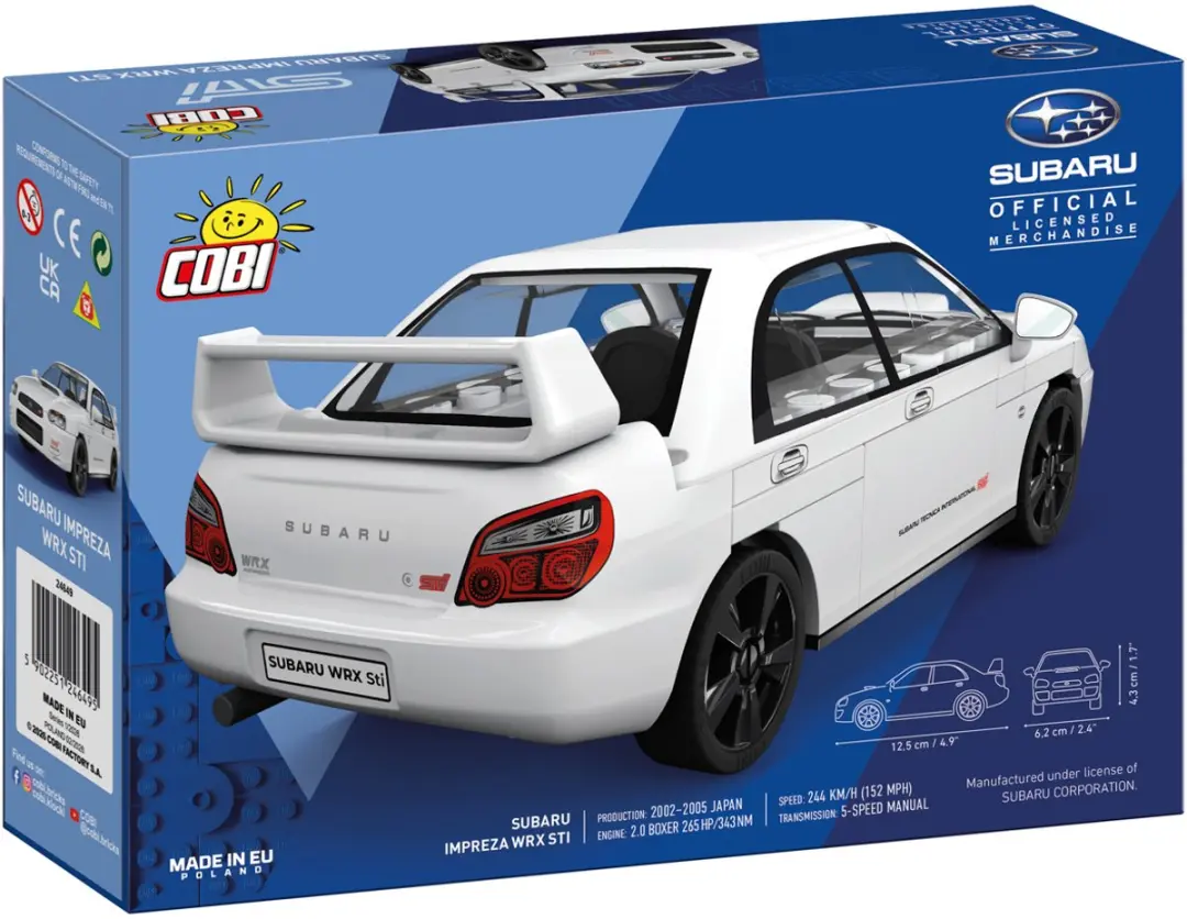 Cobi Subaru Impreza WRX STI - 65 Onderdelen