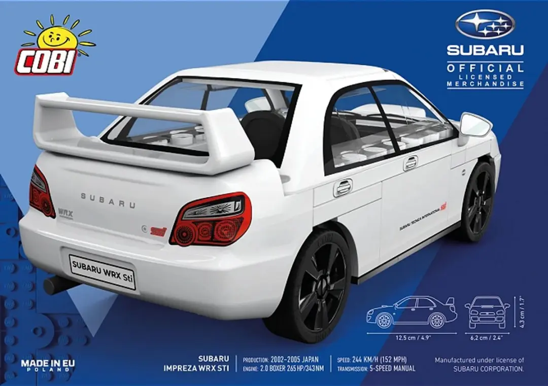 Cobi Subaru Impreza WRX STI - 65 Onderdelen - afbeelding 6 van 6