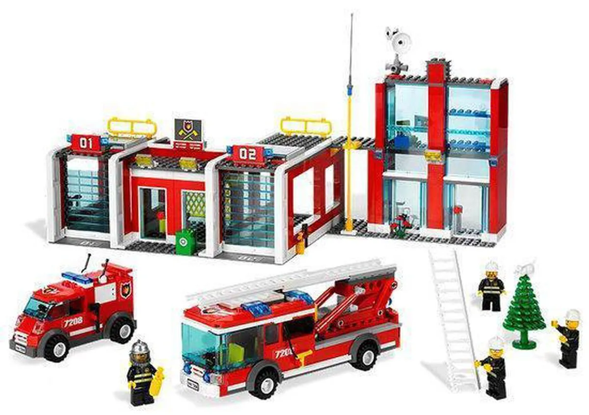 LEGO City Brandweerstation 7208 - 662 Stukken