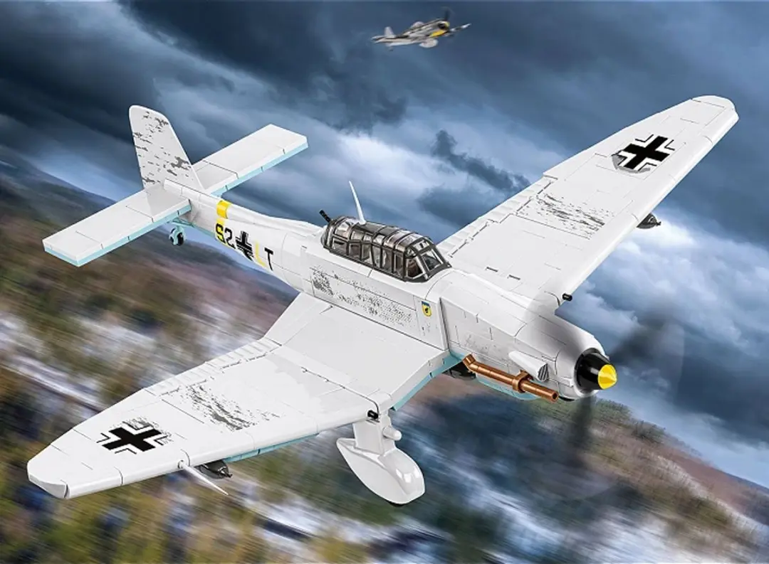 Cobi Junkers JU 87D-3 Stuka 556 Stuks - 2 Minifiguren - Wit - afbeelding 6 van 6