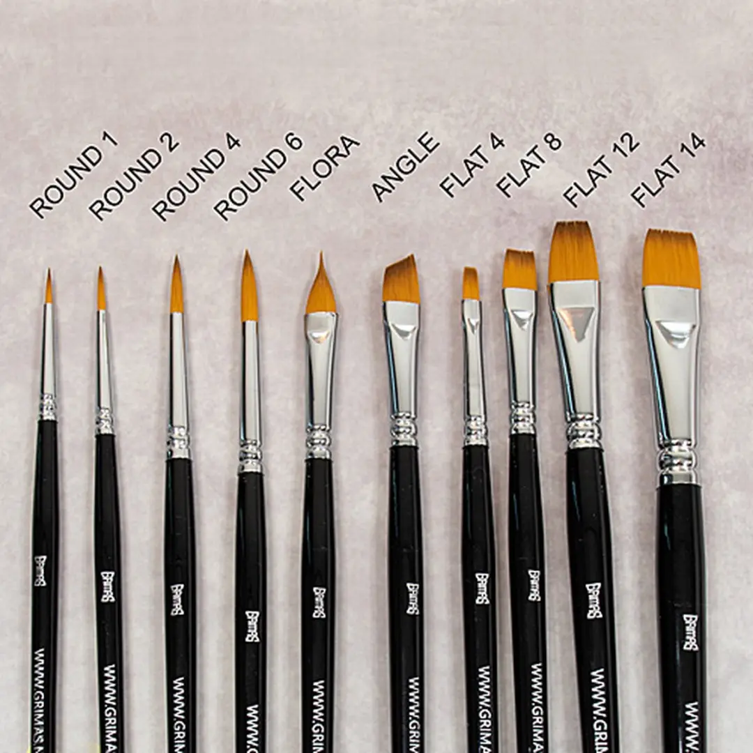 Grimas Face Paint Brush Set - 10 Penselen