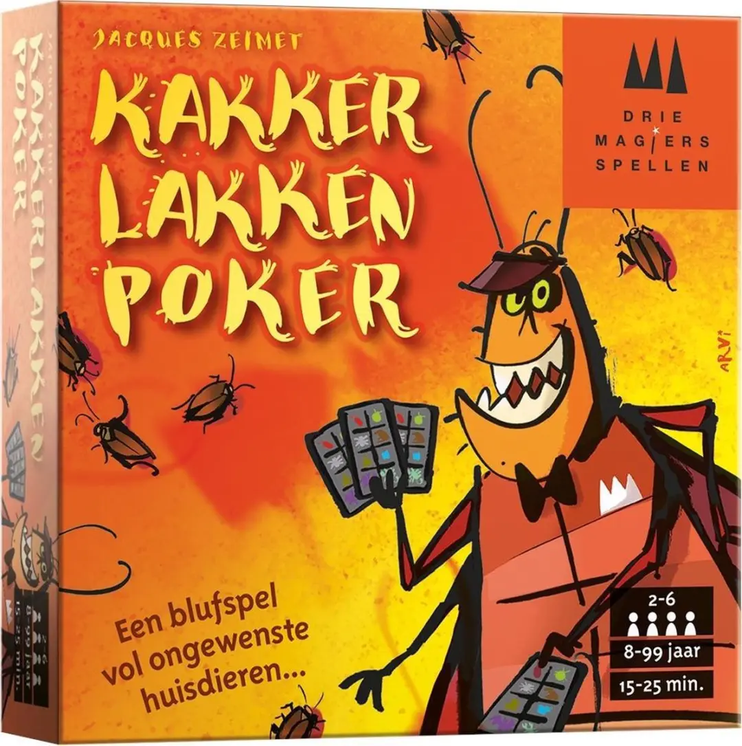 Drie Magiers Kakkerlakkenpoker Kaartspel - 2-6 Spelers