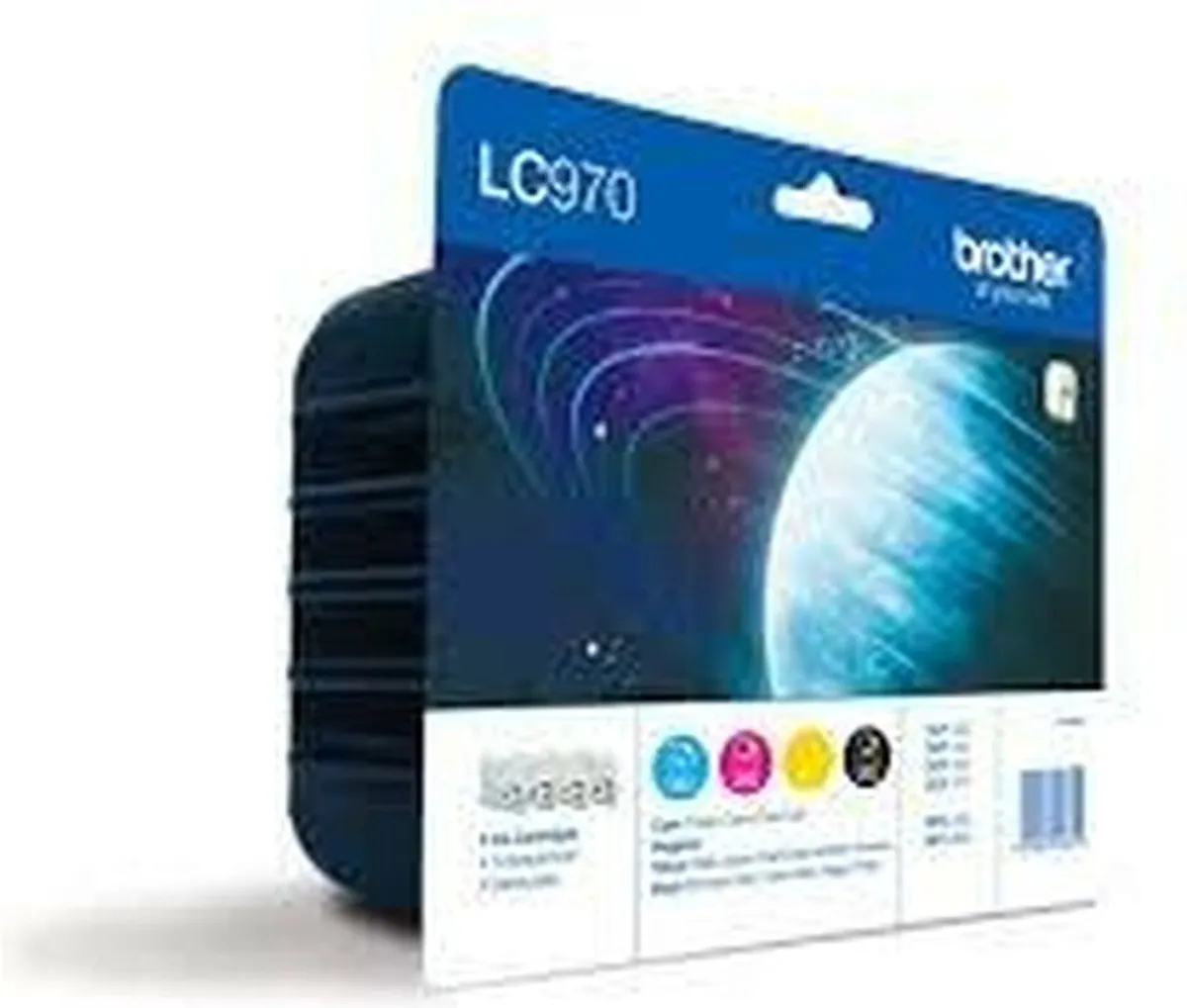 Brother LC-970BKCMY Inktcartridge - 90ml - Cyaan