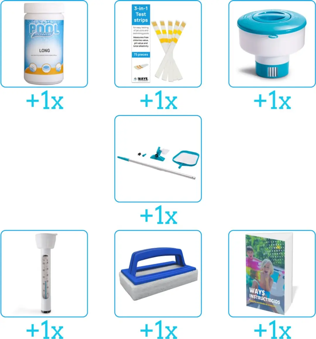 Pool Power Zwembad Onderhoudspakket 7-delig