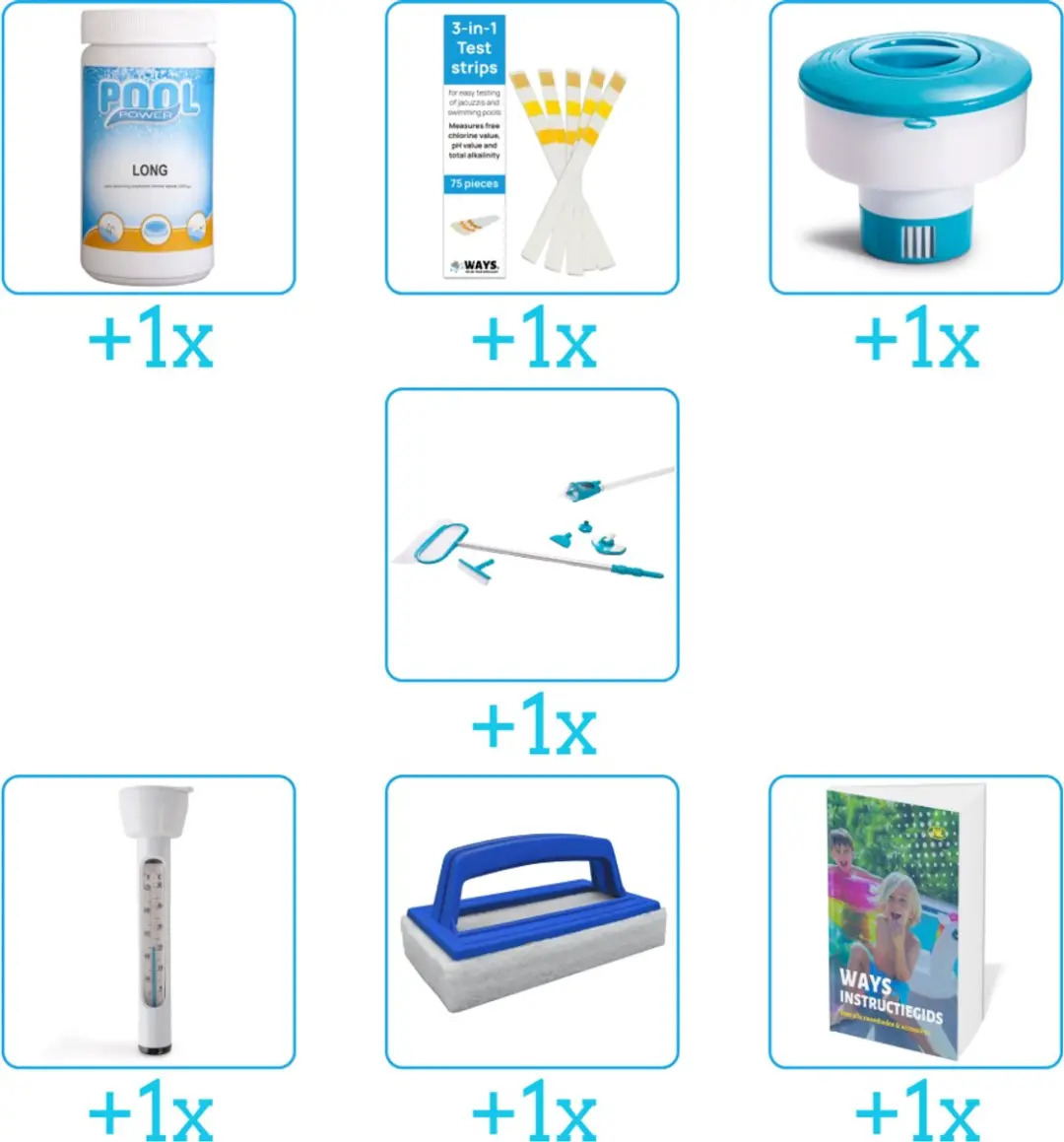 Pool Power Zwembad Onderhoudspakket 7-delig