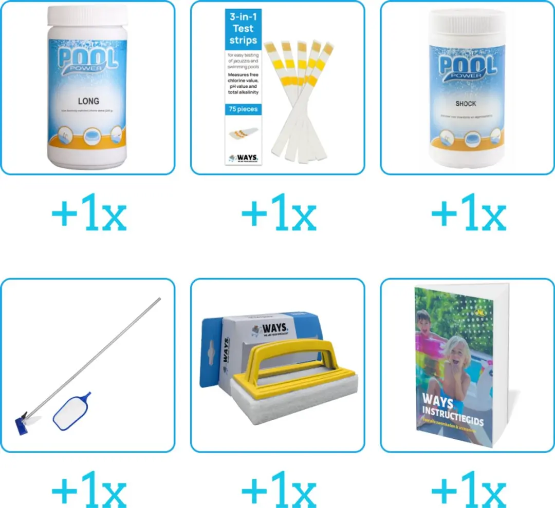 Pool Power Zwembad Onderhoudspakket 6-delig