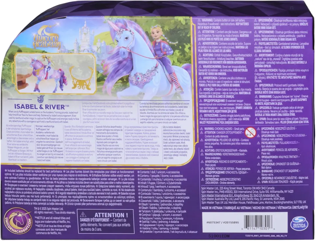 Unicorn Academy Lichtende Eenhoorn Minipop - Multicolor