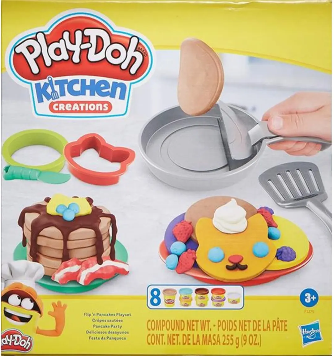 Play-Doh Flip in de Pan Speelset - Multikleur