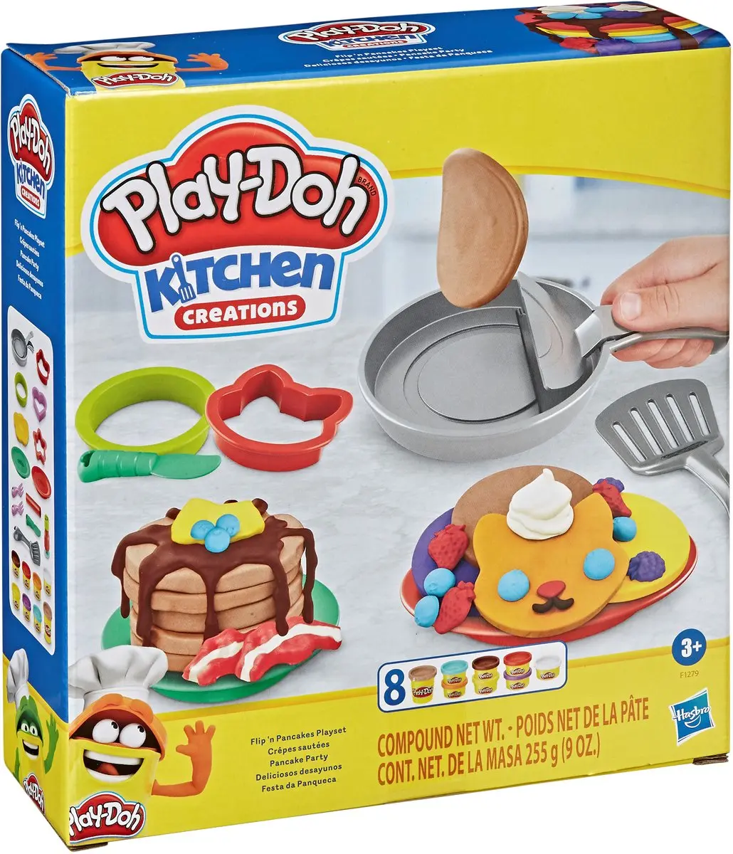 Play-Doh Flip in de Pan Speelset - Multikleur
