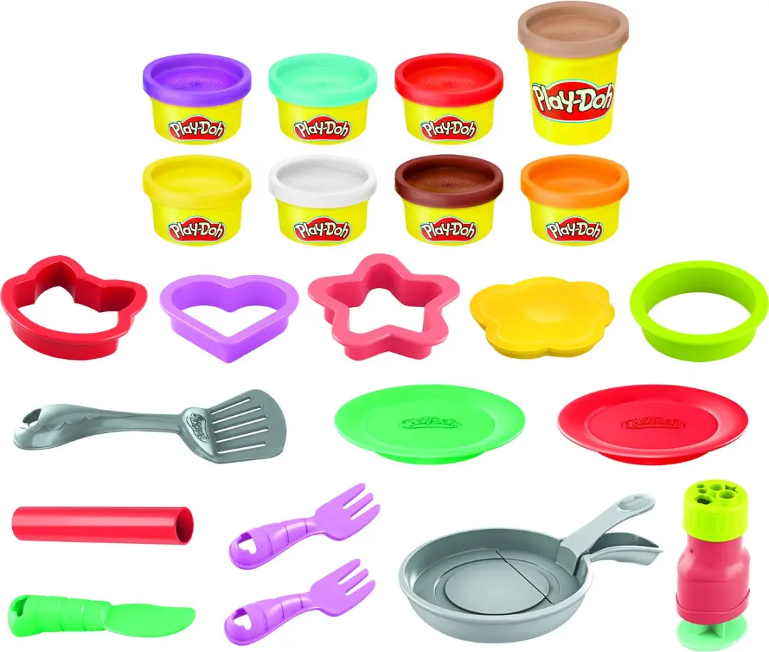 Play-Doh Flip in de Pan Speelset - Multikleur