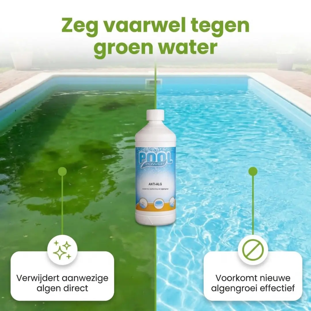 Pool Power Onderhoudspakket 3-delig - Anti Alg & Teststrips