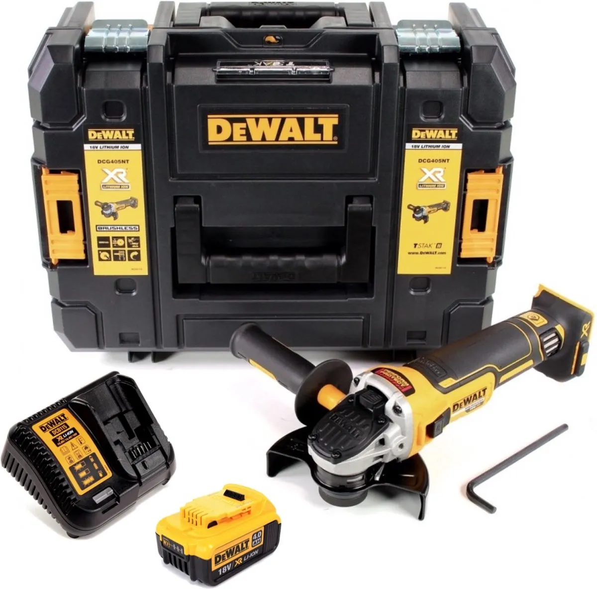 DeWalt DCG 405 M1 Haakse Slijper 18V 125mm - 4.0Ah - TSTAK - afbeelding 3 van 5