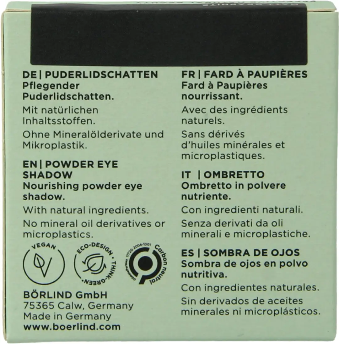Annemarie Börlind Eyeshadow Poeder Matte Graphite 2g