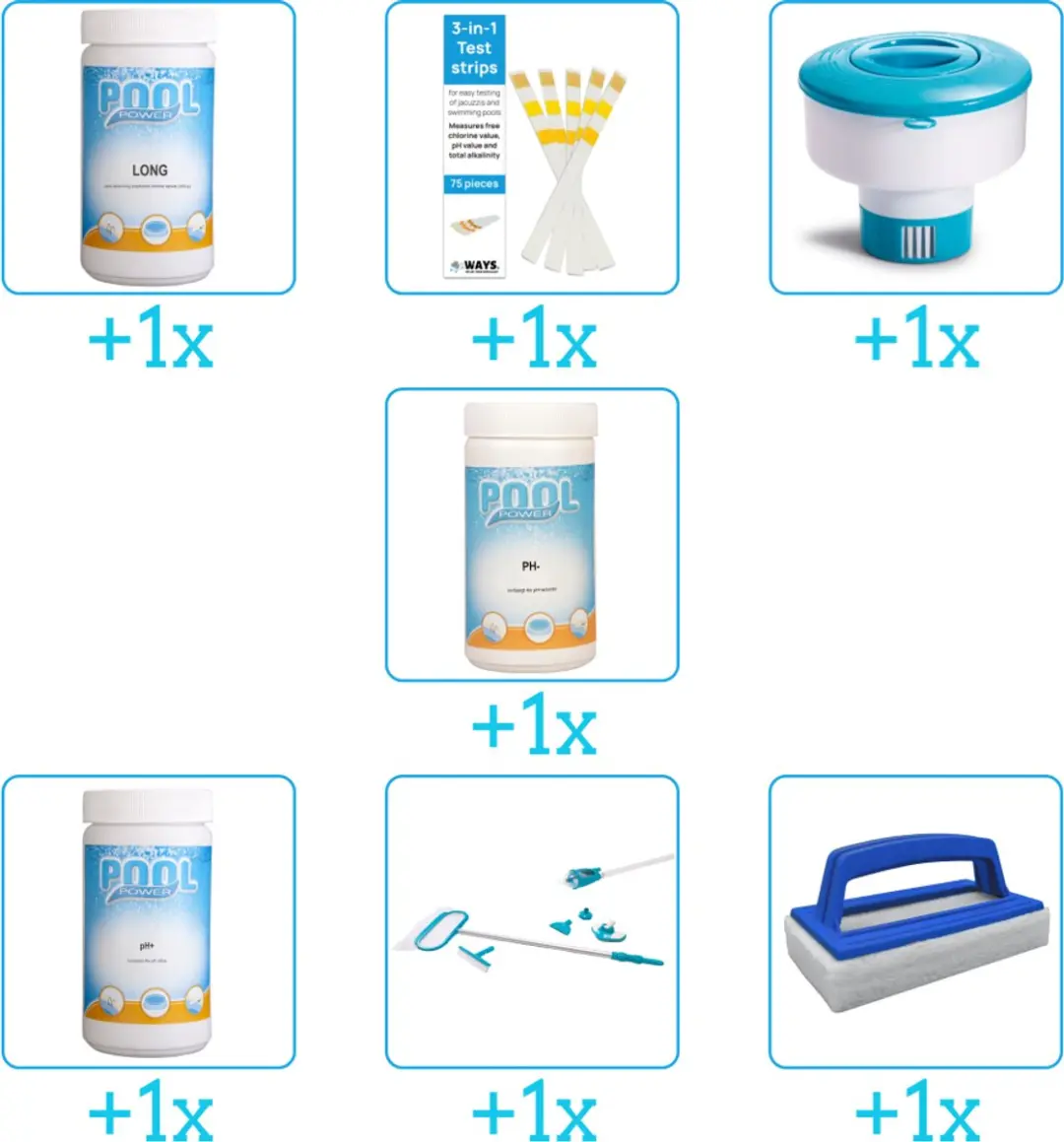 Pool Power Zwembad Onderhoudspakket 7-delig