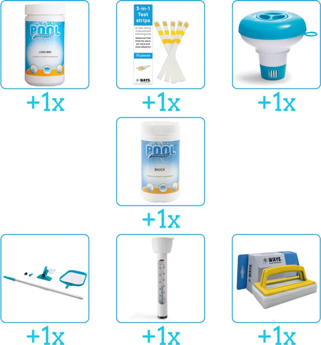 Pool Power Zwembad Onderhoudspakket 7-delig